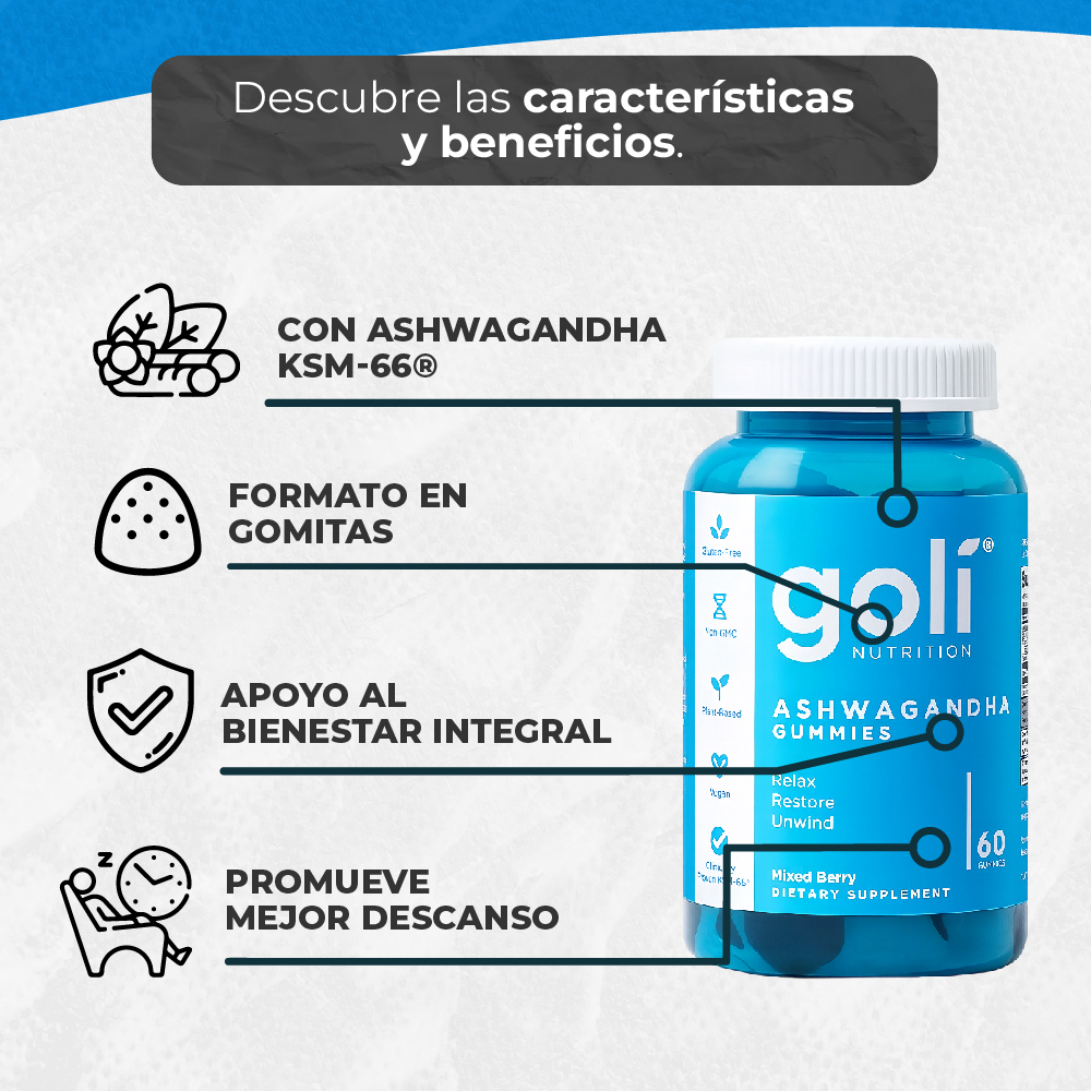Miniatura 3 de GOMAS GOLI NUTRITION CON ASHWAGANDHA